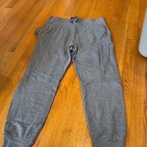 Athleta Gray Tapered Joggers with Elastic Cuffs